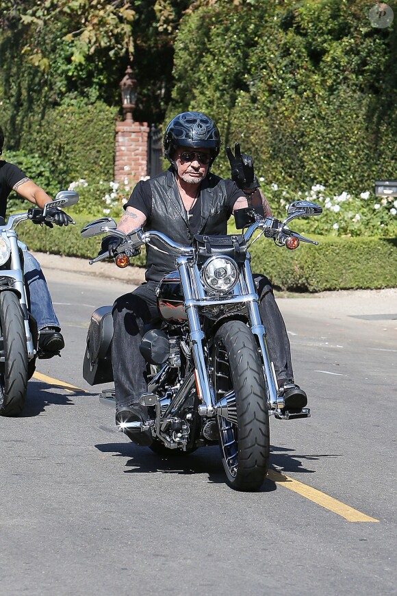 Johnny Hallyday à Santa Monica, le 27 septembre 2014.