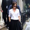 Victoria Beckham quitte sa boutique de vêtements à Londres. Le 29 septembre 2014.