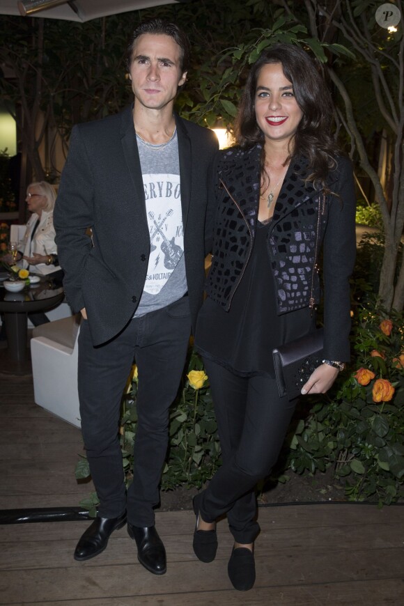 Julien Dereins et Anouchka Delon assistent à la soirée J'aime la Mode organisée par l'ESMOD Paris au Mandarin Oriental. Paris, le 29 septembre 2014.