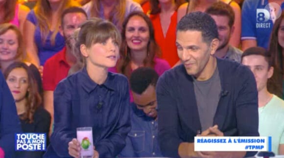 Marina Foïs et Roschdy Zem - Emission "Touche pas à mon poste" sur D8. Le 30 septembre 2014.