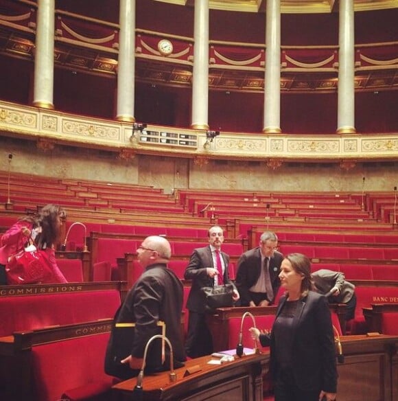 Ségolène Royal quitte l'Assemblée nationale, le 1er octobre 2014