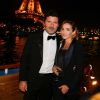Philippe Lellouche et Claire Keim lors de la soirée de lancement de Gentlemen Forever Vol.2, le 1er octobre 2014 à Paris sur une péniche.