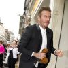 David Beckham - Ouverture de la boutique "Victoria Beckham" sur Dover Street à Londres. Le 25 septembre 2014