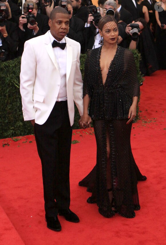 Beyoncé Knowles et son mari Jay-Z à la soirée du Met Ball à New York, le 5 mai 2014.