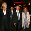 Manuel Valls et sa femme Anne Gravoin sont allés voir la pièce "Hôtel Europe" de Bernard-Henri Lévy au Théâtre de l'Atelier à Paris, le 2 octobre 2014.