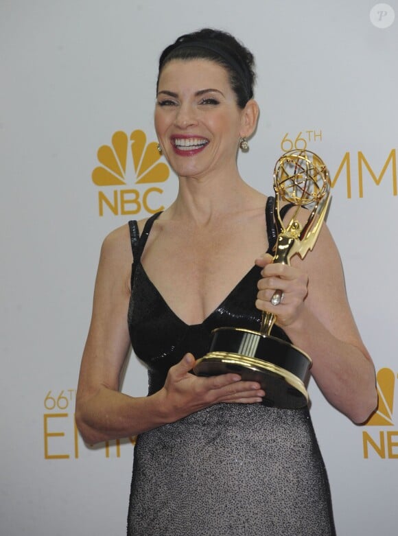 Julianna Margulies - Pressroom de la 66e cérémonie annuelle des Emmy Awards au Nokia Theatre à Los Angeles, le 25 août 2014.