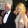 Nicole Kidman et son père Antony lors des Golden Globes 2004.