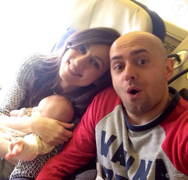 Marie-Ange Casalta et Romuald Boulanger avec leur petit garçon, James