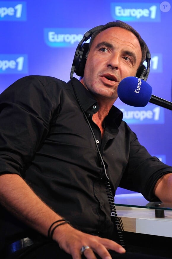 Exclusif - Nikos Aliagas - Denis Olivennes fait visiter les studios d'Europe 1 à l'occasion des Journées du Patrimoine à Paris le 21 septembre 2014.