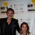  Avy Marciano et sa femme Diane Robert - 3&egrave;me festival "Les Heros de la Tele" &agrave; Beausoleil le 11 octobre 2014. 