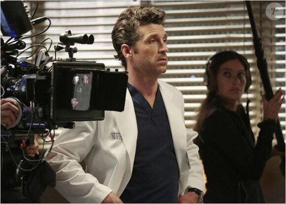 Patrick Dempsey sur le plateau de "Grey's Anatomy"