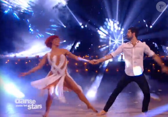 Miguel-Angel Munoz et Fauve Hautot - Troisième prime de "Danse avec les stars 5" sur TF1. Le vendredi 10 octobre 2014.