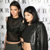 Kendall Jenner, Kylie Jenner - People à la soirée du magazine Dujour en l'honneur de Kylie et Kendall Jenner à New York, le 28 août 2014.