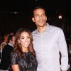 Matt Barnes et sa femme Gloria Govan, lors de la première de 'Destination Love' au Regal Cinemas L.A. Live de Los Angeles, le 25 septembre 2013