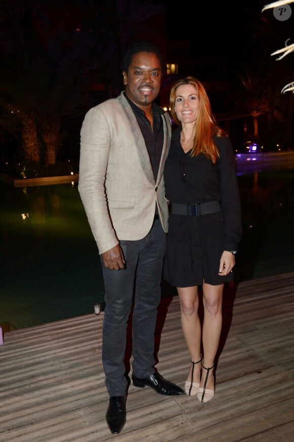 Anthony Kavanagh et sa femme Alexandra - Aftershow festival du rire au golf palmeraie à Marrakech au Maroc le 9 juin 2013.
