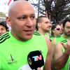 Atteint d'un cancer, le footeux Jonas Gutierrez participe à un marathon à Buanos Aires le 12 octobre 2014.
