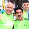 Atteint d'un cancer, Jonas Gutierrez participe à un marathon à Buanos Aires le 12 octobre 2014.