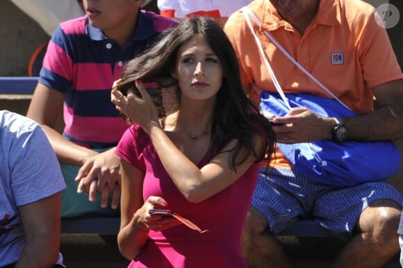 Pauline, la compagne de Benoît Paire, lors du second tour du Français à l'US Open, le 28 août 2014 à l'USTA Billie Jean King National Tennis Center le 28 août 2014 à New York
