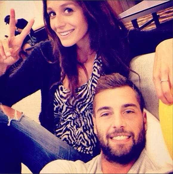 Benoît Paire et sa compagne, la chanteuse Pauline, photo publiée sur le compte Instagram du joueur, le 3 août 2014