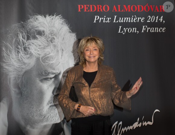 Danièle Thompson - Photocall à l'occasion de l'hommage à Pedro Almodovar qui reçoit le Prix Lumière 2014 à Lyon le 17 octobre 2014