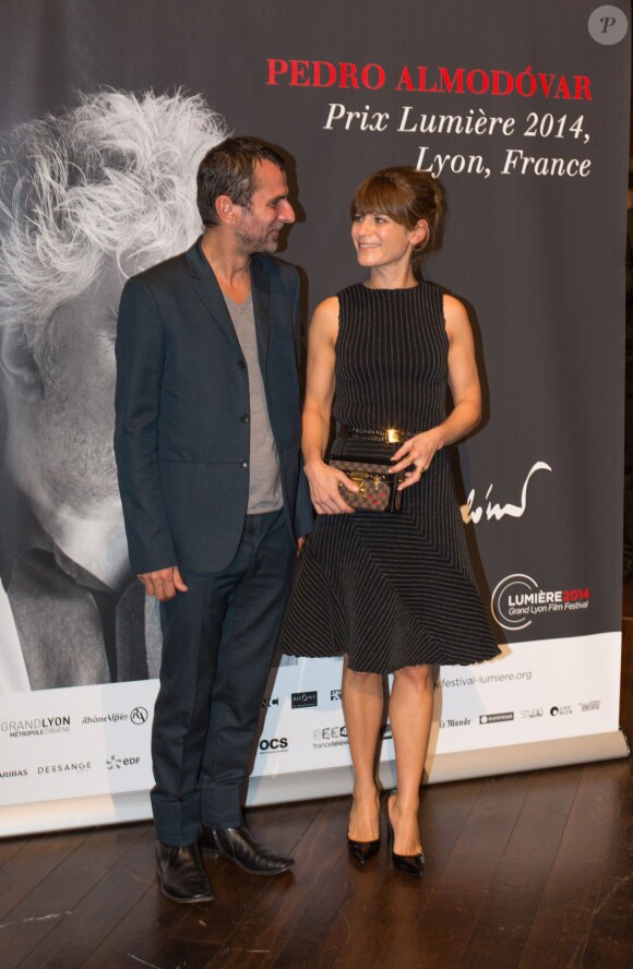 Marina Foïs - Photocall à l'occasion de l'hommage à Pedro Almodovar qui reçoit le Prix Lumière 2014 à Lyon le 17 octobre 2014