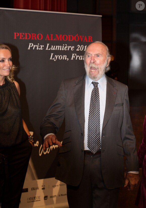 Jean-Pierre Marielle - Photocall à l'occasion de l'hommage à Pedro Almodovar qui reçoit le Prix Lumière 2014 à Lyon le 17 octobre 2014