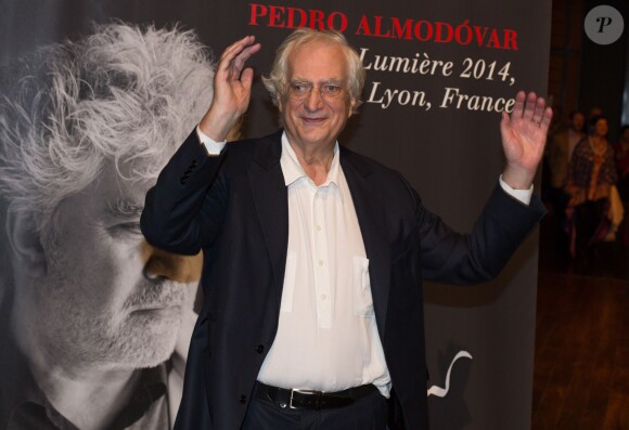Bertrand Tavernier - Photocall à l'occasion de l'hommage à Pedro Almodovar qui reçoit le Prix Lumière 2014 à Lyon le 17 octobre 2014