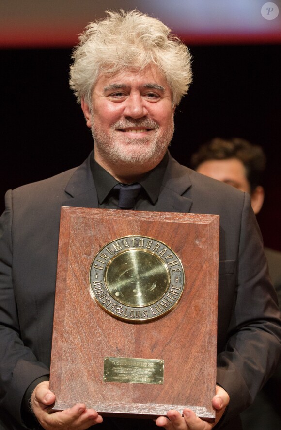Pedro Almodovar - Hommage à Pedro Almodovar qui reçoit le Prix Lumière pour l'ensemble de sa carrière à Lyon le 17 octobre 2014.