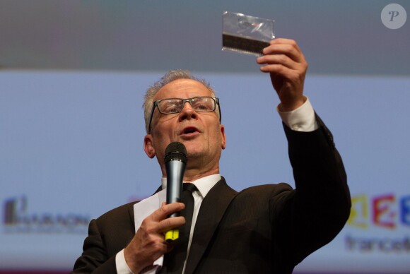 Thierry Frémaux - Hommage à Pedro Almodovar qui reçoit le Prix Lumière pour l'ensemble de sa carrière à Lyon le 17 octobre 2014.