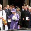 La famille royale lors du 10e anniversaire de la mort de Lady Di, à Londres., en août 1997.