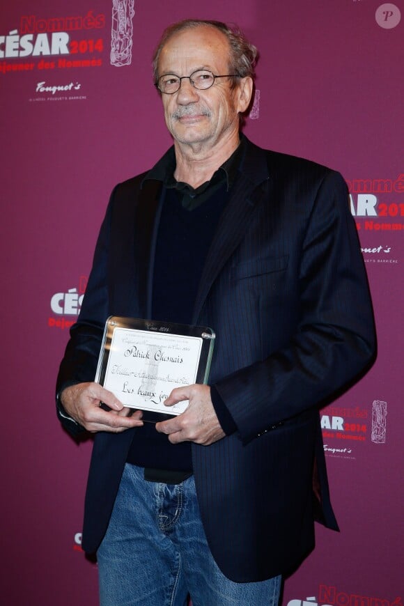 Patrick Chesnais (Meilleure Acteur dans un Second Rôle) lors du déjeuner des nommés aux César au restaurant Fouquet's à Paris, le 8 février 2014.