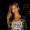 Beyoncé à la sortie du Harry's Bar de Londres le 17 octobre 2014.
