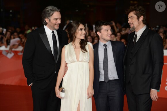 Andrea Di Stefano, Claudia Traisac, Josh Hutcherson, Benicio Del Toro - Première du film "Paradise Lost" lors du festival du film de Rome en Italie le 19 octobre 2014.