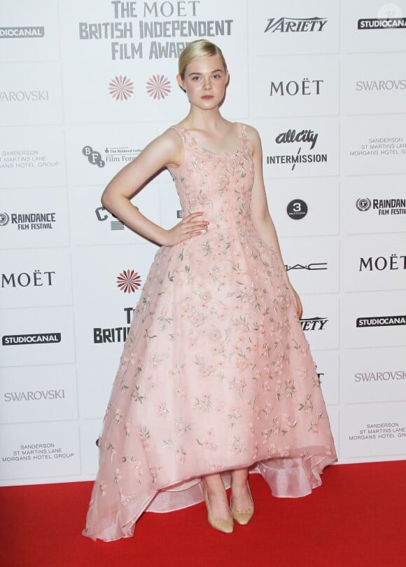 Elle Fanning lors des British Independent Film Awards à Londres. Décembre 2012.