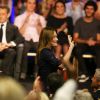 Carla Bruni-Sarkozy assiste au meeting de Nicolas Sarkozy à Nice le 21 octobre 2014.