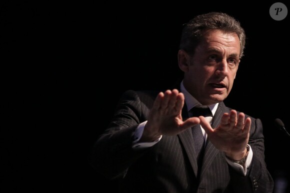 Nicolas Sarkozy en meeting à Toulon le 22 octobre 2014.