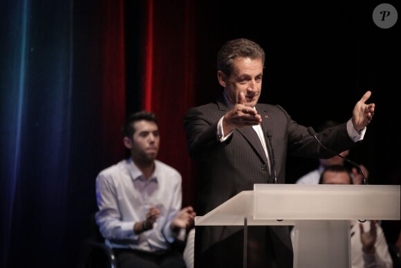 Nicolas Sarkozy en meeting à Toulon le 22 octobre 2014.