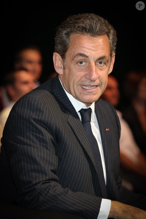 Nicolas Sarkozy en meeting à Toulon le 22 octobre 2014.