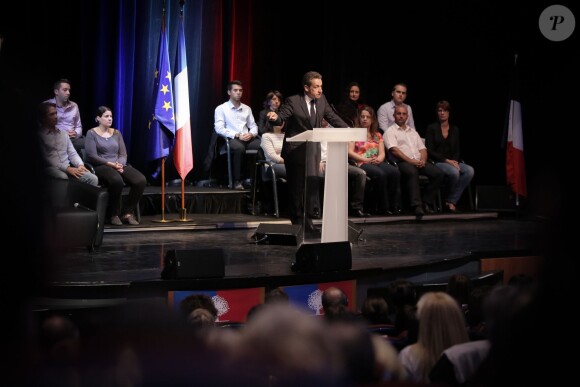 Nicolas Sarkozy en meeting à Toulon le 22 octobre 2014.