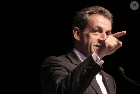 Nicolas Sarkozy en meeting à Toulon le 22 octobre 2014.