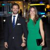 Le prince Carl Philip et sa fiancée Sofia Hellqvist au concert donné à l'occasion de l'ouverture du parlement à Stockholm, le 30 septembre 2014.