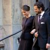 Le prince Carl Philip et sa fiancée Sofia Hellqvist avec la famille royale lors de l'ouverture du Parlement suédois en présence de la famille royale à Stockholm le 30 septembre 2014