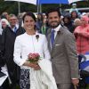 Sofia Hellqvist et le prince Carl Philip de Suède lors des 37 ans de la princesse Victoria. Leur mariage aura lieu le 13 juin 2015.