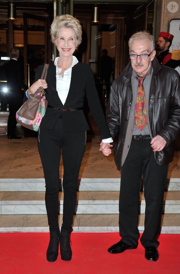 Danièle Gilbert et son mari Patrick Scemama - Gala de l'Espoir au théâtre des Champs-Elysées à Paris, le 23 octobre 2014.