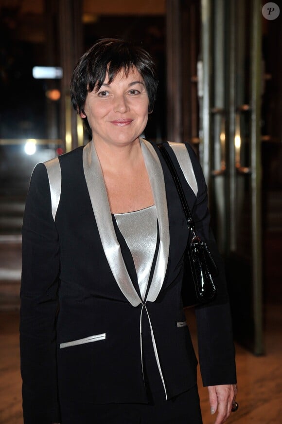Annick Girardin (Secrétaire d'État au Développement et à la Francophonie) - Gala de l'Espoir au théâtre des Champs-Elysées à Paris, le 23 octobre 2014.