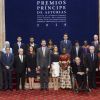 Le roi Felipe VI et la reine Letizia d'Espagne présidaient la cérémonie de remise des Prix Prince des Asturies le 24 octobre 2014 au Théâtre Campoamor d'Oviedo.