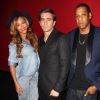 Beyoncé et Jay Z, invitées surprise de l'avant-première du film Nightcrawler (avec Jake Gyllenhaal) à l'AMC Lincoln Square Theater. New York, le 27 octobre 2014.