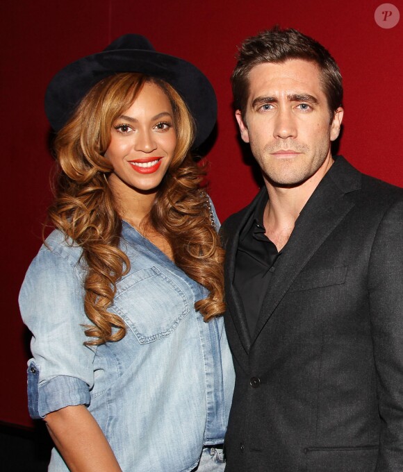 Beyoncé et Jake Gyllenhaal assistent à l'avant-première du film Nightcrawler à l'AMC Lincoln Square Theater. New York, le 27 octobre 2014.