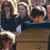 Bernadette Prud'hommes lors des obsèques de Christophe de Margerie, président de Total décédé dans un accident d'avion, en l'église Saint-Sulpice à Paris, le 27 octobre 2014