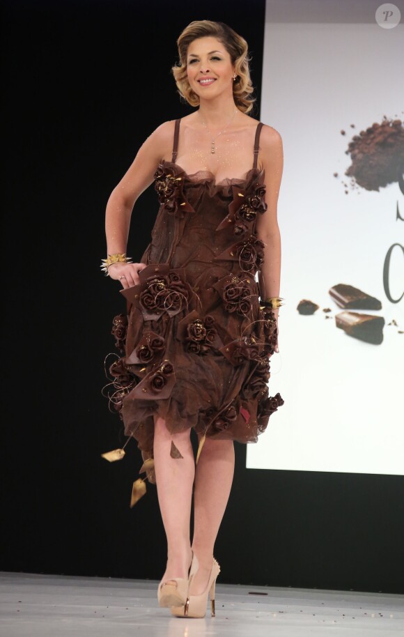 Eléonore Boccara lors du défilé du 20ème Salon du Chocolat à la Porte de Versailles à Paris, le 28 octobre 2014.